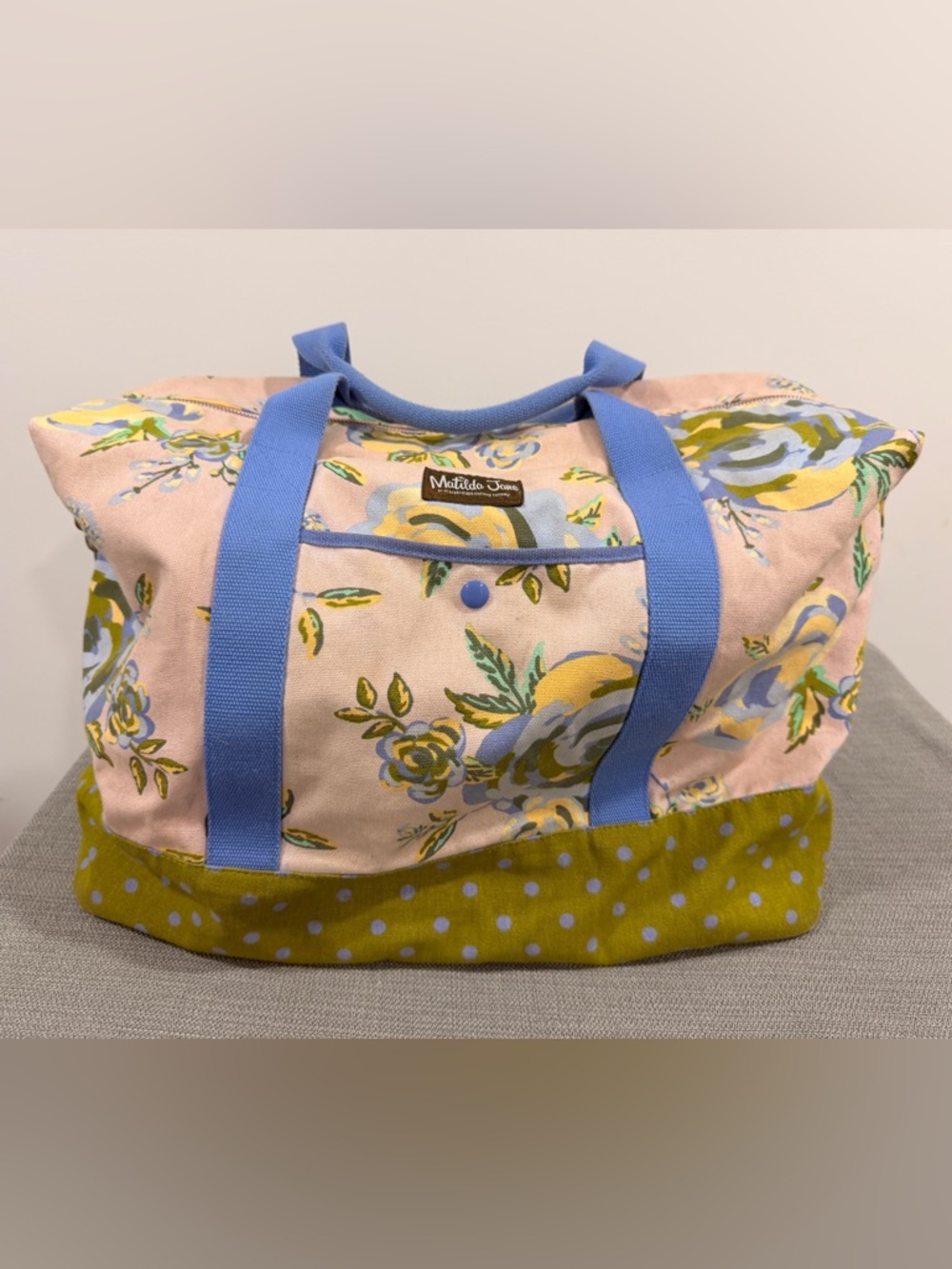 Matilda Jane Pink Floral Weekender Travel Cottagecore Bag